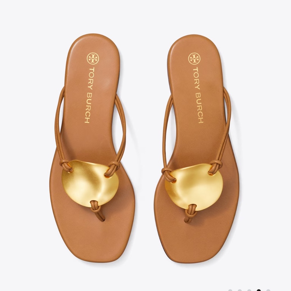 Tory Burch Patos Leather Sandals